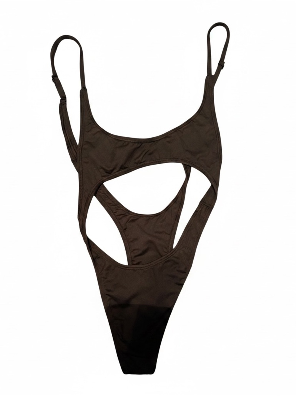 Minimale Animale Black Cutout Bikini-Style One-Piece